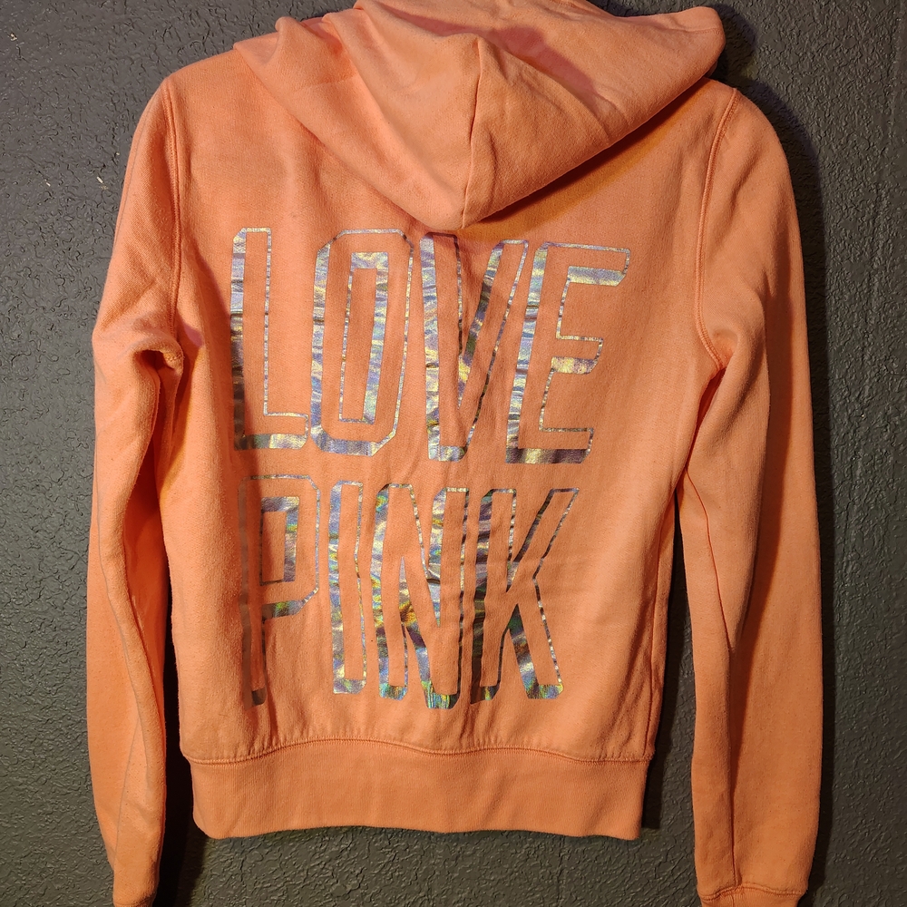 PINK Victoria's Secret Peach Hoodie Jacket